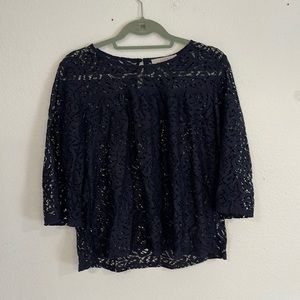 LOFT sheer lacey top